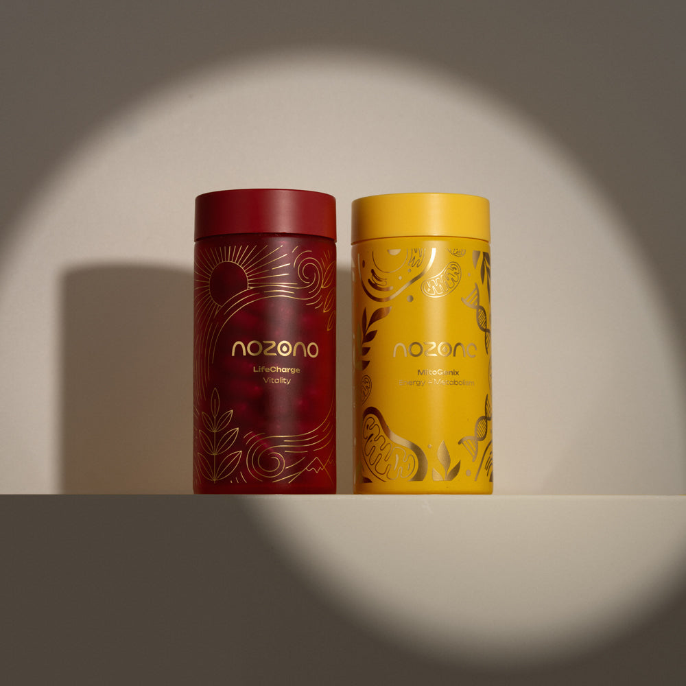NOZONO Longevity Foundation Duo – balíček LifeCharge a MitoGenix pro dlouhodobou vitalitu