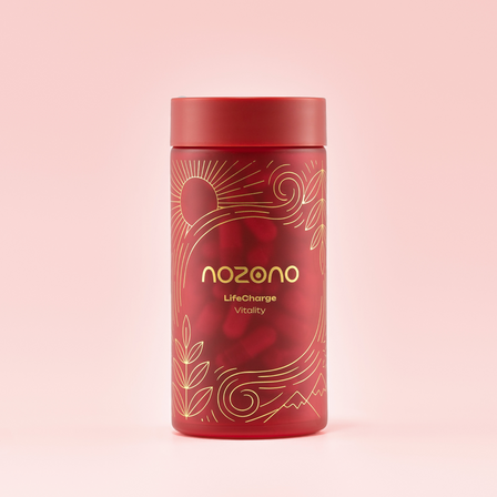 NOZONO LifeCharge – longevity doplněk stravy s Ca-AKG, resveratrolem a fisetinem, měsíční balení